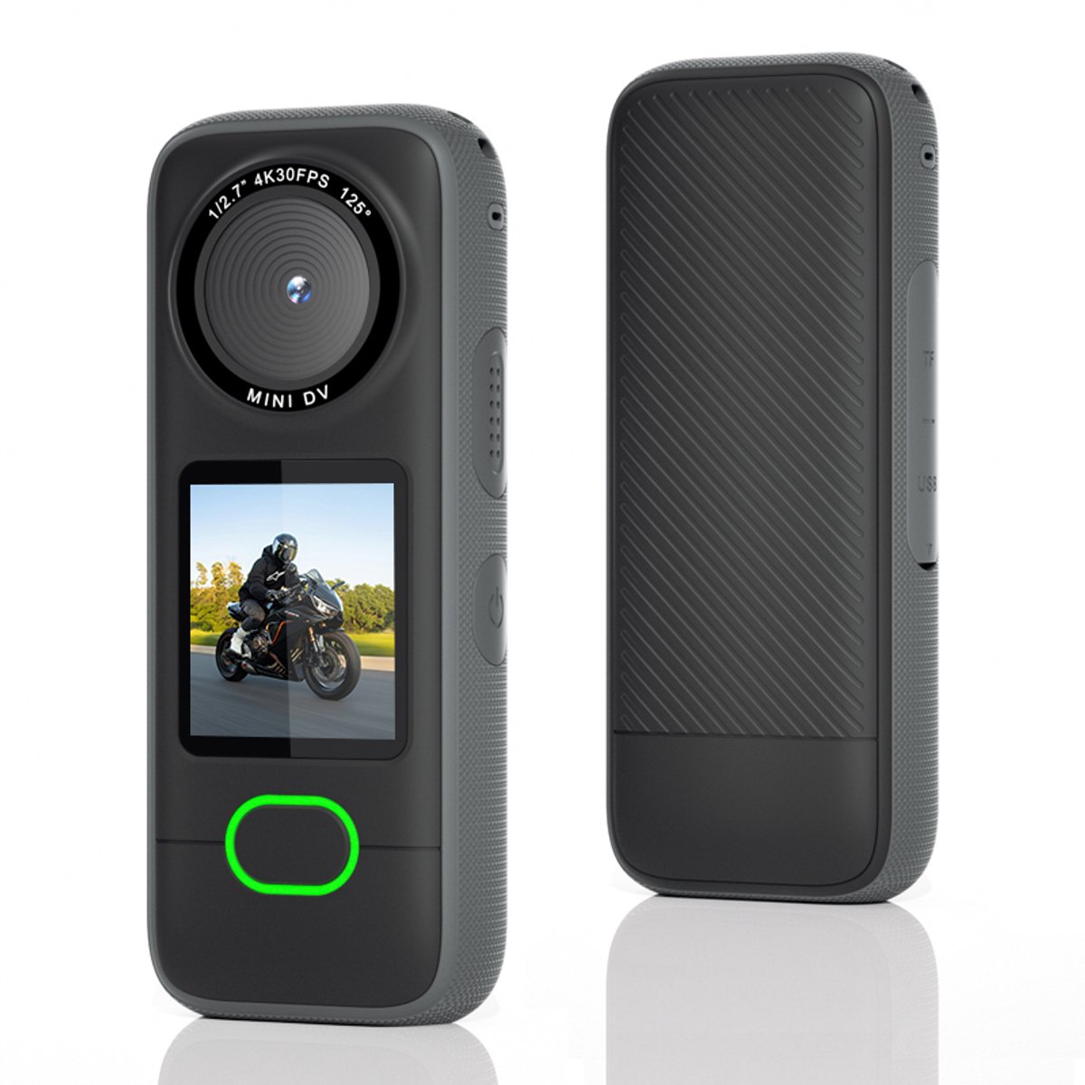 4K Actiecamera met 1,4-Inch Touchscreen, 4K 30FPS, Waterdichte Behuizing, Geschikt Voor Reizen, Motorhelmen, Draagbaar Als Borstcamera Met Diverse Bevestigingskits