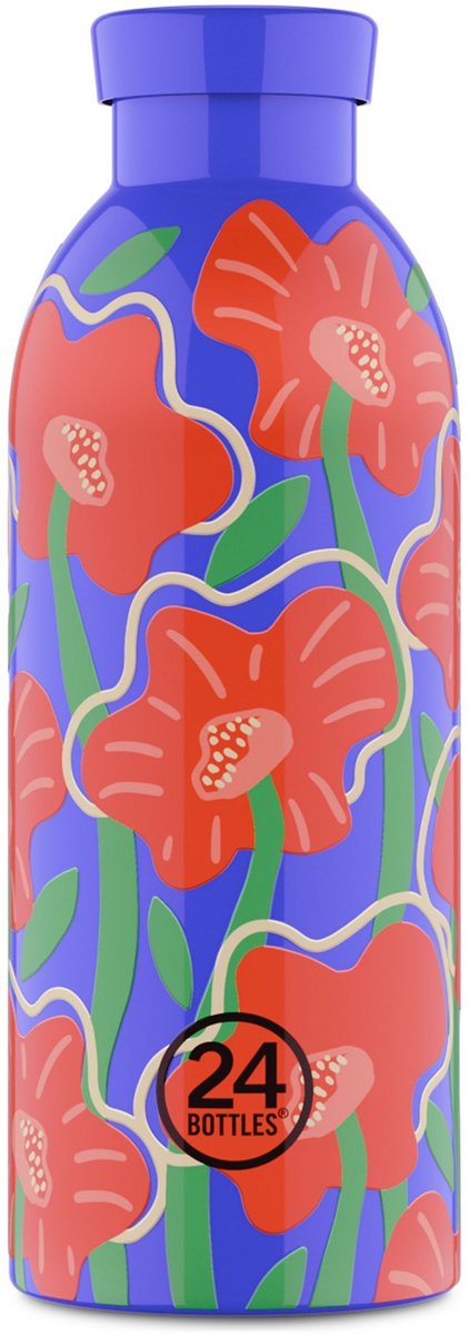 24Bottles Clima drinkfles 500 ml Capaciteit - flor de fuego