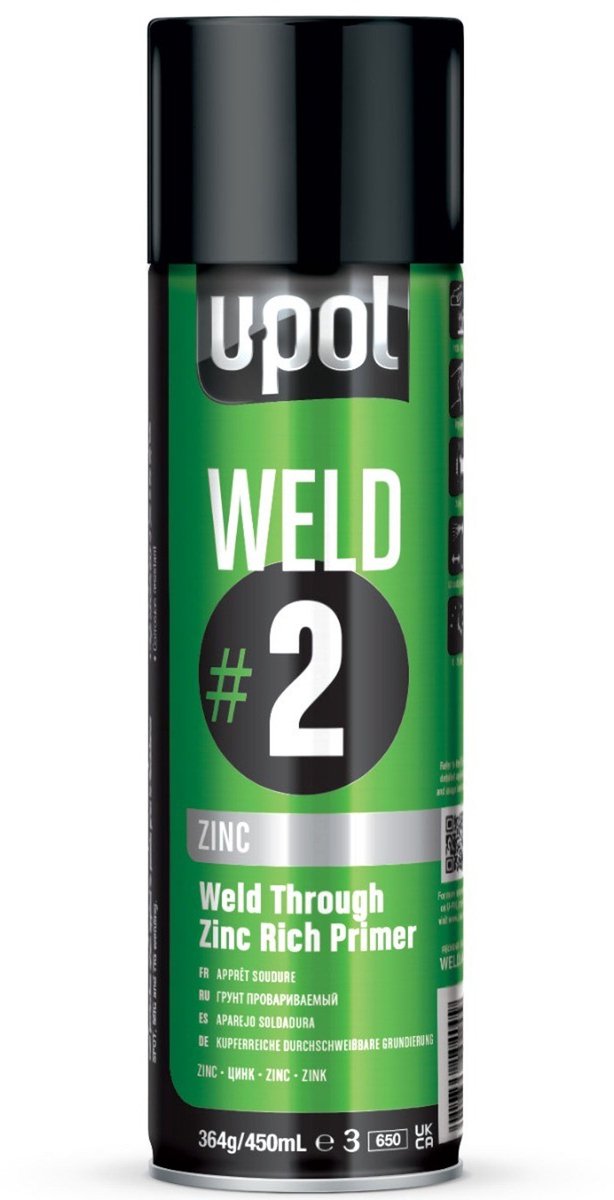 U-POL #2 Zinkprimer GRIJS spuitbus 450ml