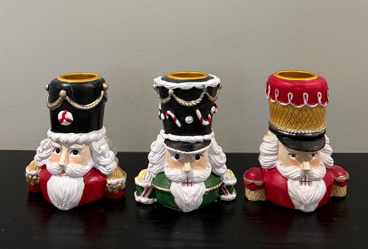 Colmore- Kandelaar - Notenkraker - Kerstmis - 3 stuks