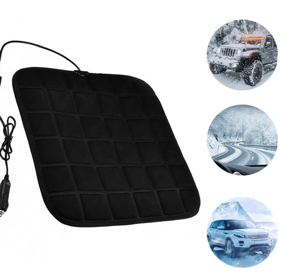 12V autostoelverwarming, verwarmd zitkussen, verwarmingsmat, universeel Geschikt voor auto's — afbeelding 4