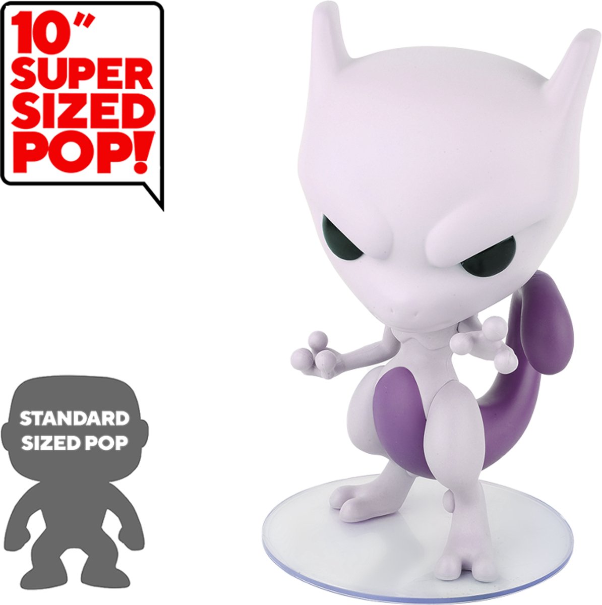 Lot De 2 Funko POP Pokémon Mewtwo Super Size 25 Cm - Figurines Vinyle, Occasion