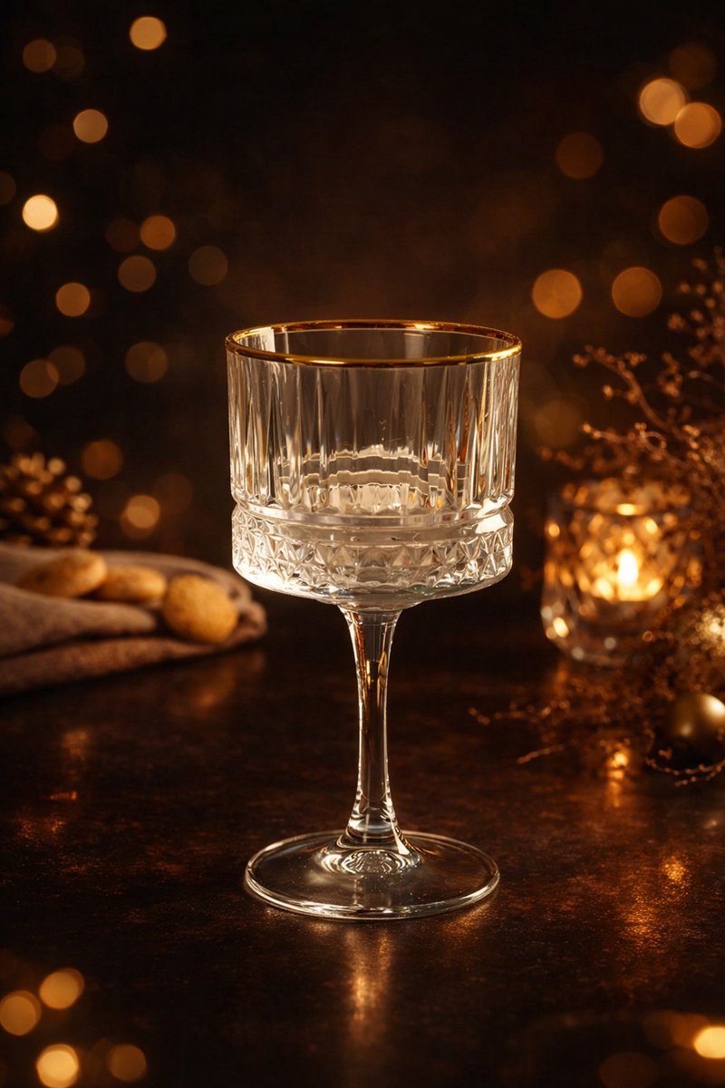 Pasabahce Elysia – Golden Touch Cocktailglazen – Set van 4 – 500 ML
