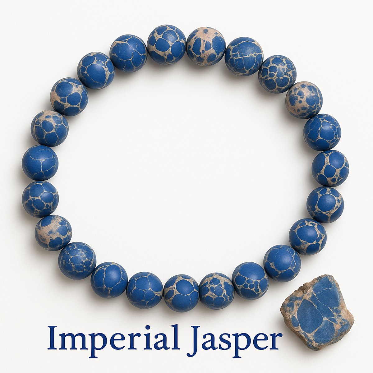 S4H Imperial Jasper Armband 8mm kralen - 17 cm – Stabiliteit, Balans & Vertrouwen