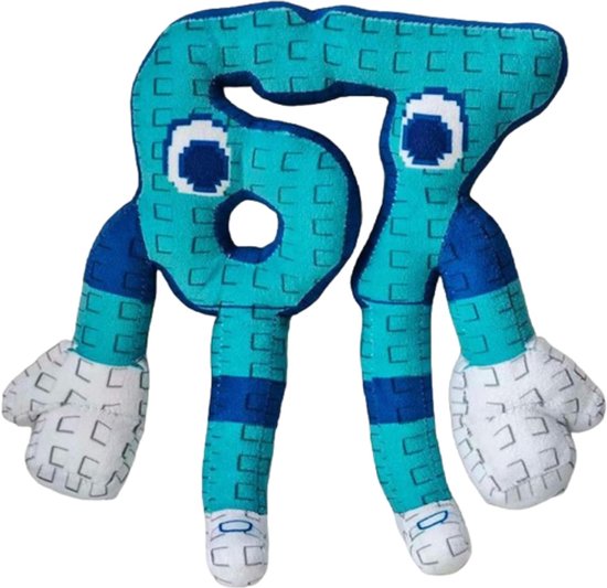 Six-Seven (67) TikTok Pluche Knuffel 25 cm - Meme Brain rot Plush Toy - Speelgoed Knuffels voor Kinderen Jongens Meisjes - Zes Zeven, Six Seven, 6-7 - Steal a Brainrot Roblox Toys