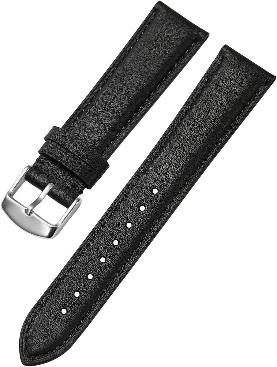 Zachte Horlogeband 18mm tot 24mm met Snellende Sluiting voor Smartwatch & Horloges