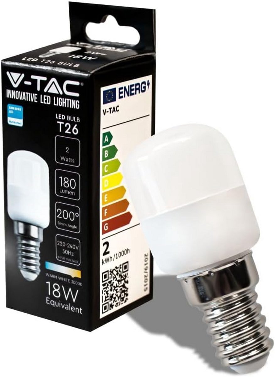 Energiezuinige E14 LED Lampjes voor Koelkast en Kleine Fittingen, Warmwit Licht
