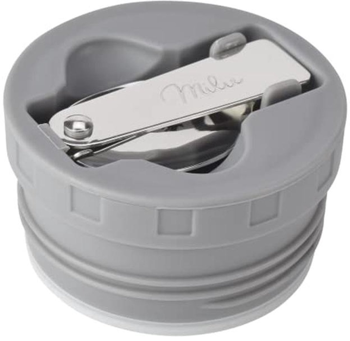 Reserveonderdelen Thermocontainer: Binnendeksel Grijs en RVS Lepel voor Isolatiedozen