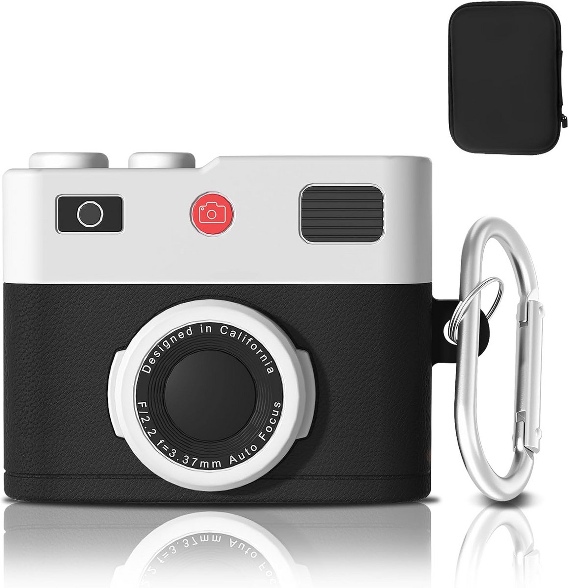 Schokbestendige Hoes voor AirPods Pro 2/1 met Sleutelhanger - Camera Design