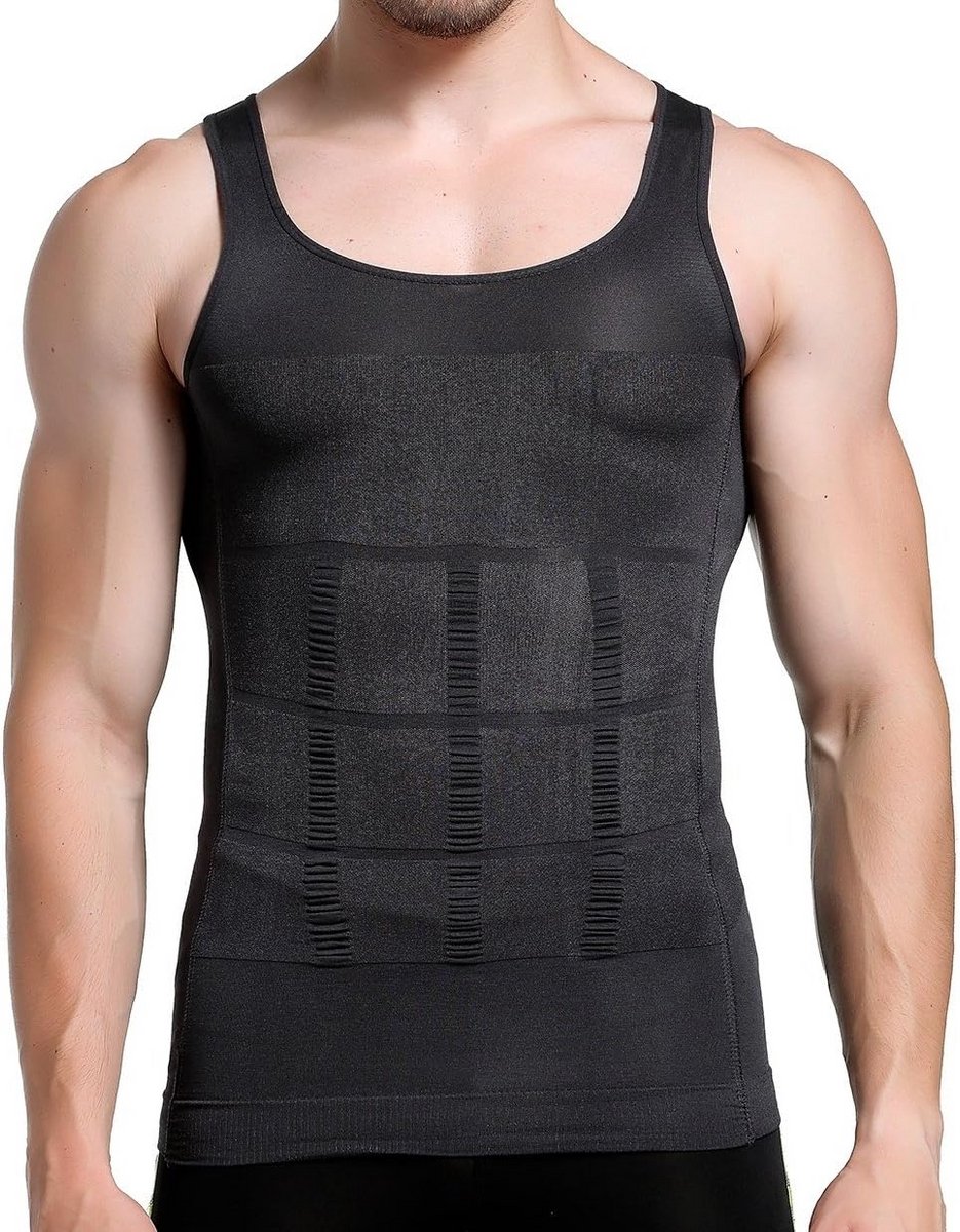 Compressie Vest Heren Buik Weg Shapewear Slim Onderhemd