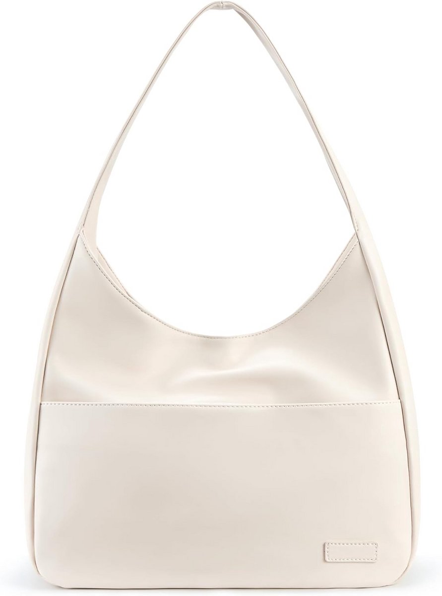 Grote Dames Handtas Leerlook Hobo Schoudertas Dames Shopper met Rits