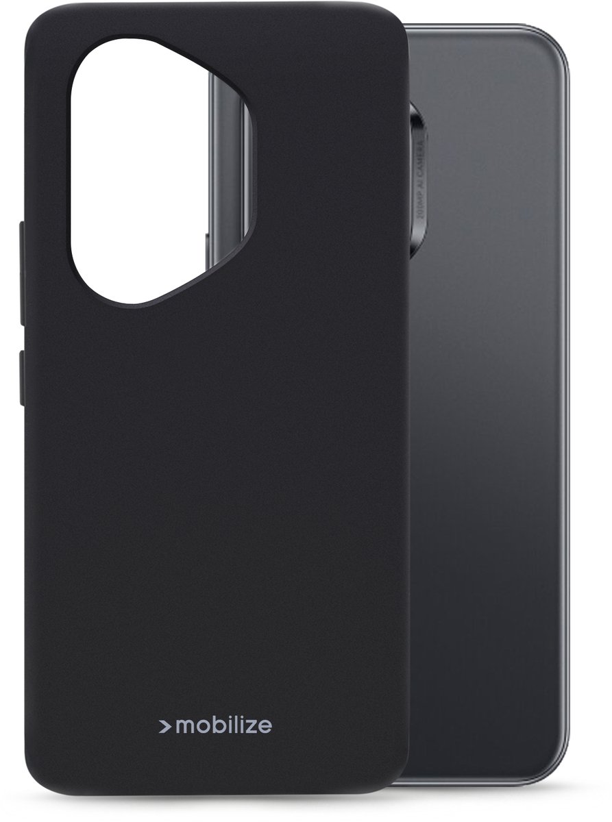 Mobilize Hoesje geschikt voor Honor 400 Pro Telefoonhoesje Flexibel TPU | Mobilize Rubber Gelly Backcover | 400 Pro Case | Back Cover - Zwart