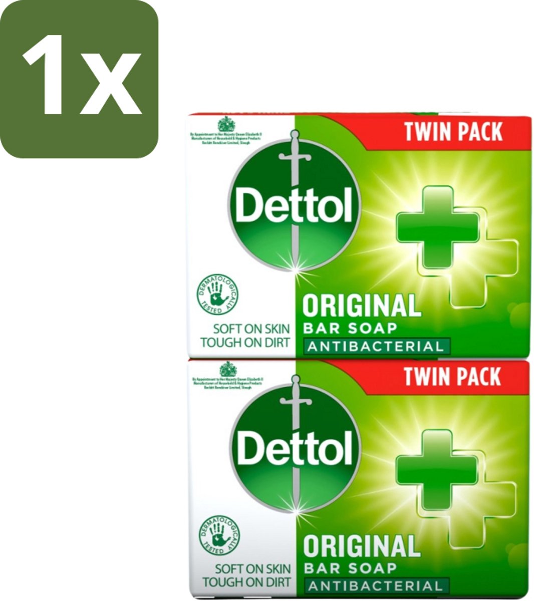 Dettol - Zeeptablet - Origineel - Antibacterieel - 2x 100g Zeeptabletten - 1 stuk
