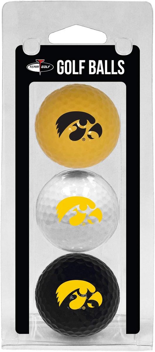 NCAA Golfballen 3-Pack Duurzame Gekleurde Teamopdruk — afbeelding 5