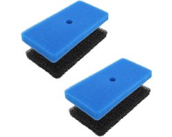 Vijverfilterpads Vervanging Set - Grof en Fijn Sponsfiltermedia voor Vijverfilters en Aquaria
