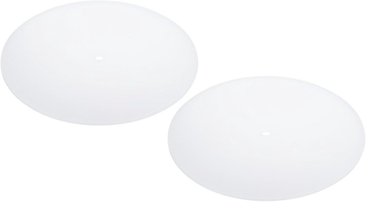 2 Stuks Ronde Lampendiffusers Wit Mat Acryl voor Tafel- en Hanglampen 36.8 cm