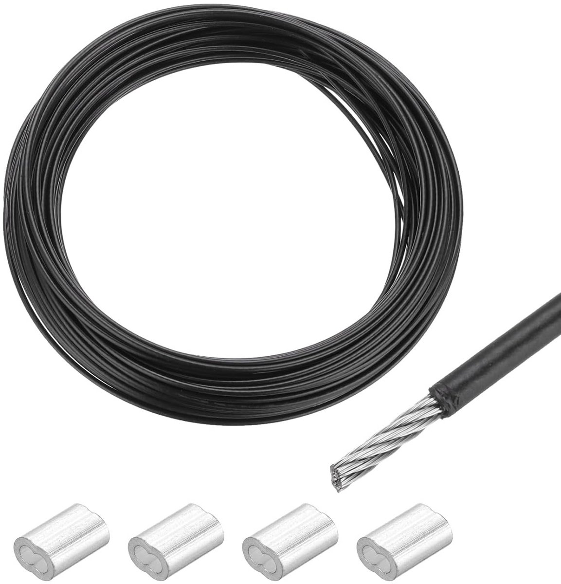 Metalen Kabel van RVS 304 met Vinyl Coating - 20 Meter