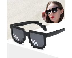 CHPN - Bit Pixel Deal With It Thug life - Zonnebril - Unisex - Zwart - Stijlvolle Zonnebril voor een Coole Look