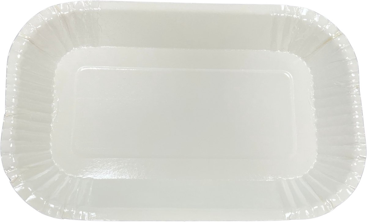 Kartonnen Schaal KU60 – 15 × 23 × 2 cm – Vetbestendig – 250 Stuks