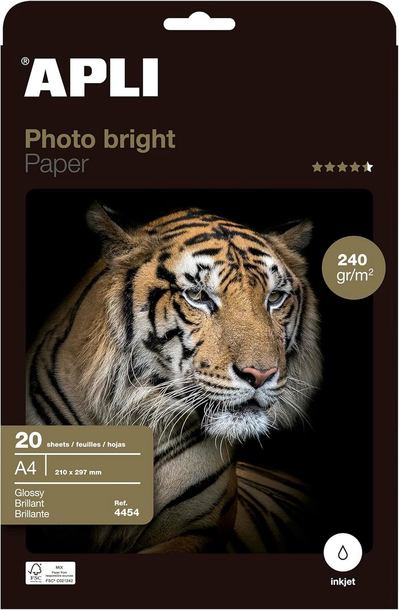 Hoogglans Fotopapier DIN A4 240 g/m² voor Professionele Afdrukken