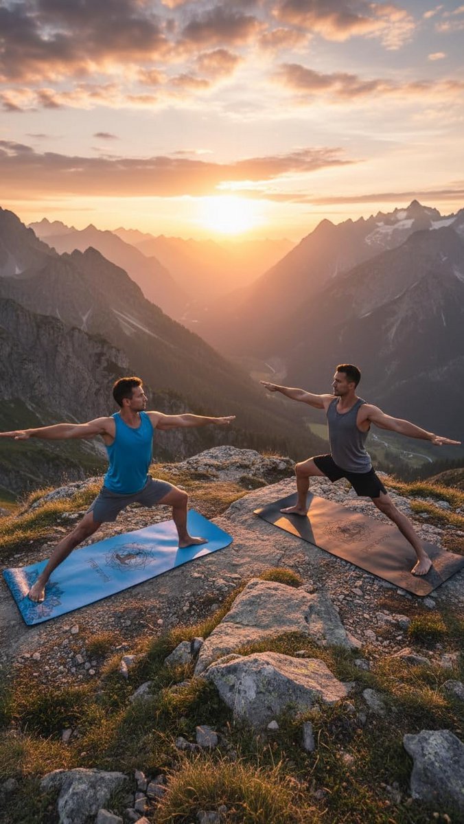 Antislip TPE Yogamat met Mandala-design - Extra Dik en Duurzaam voor Pilates en Training — afbeelding 4