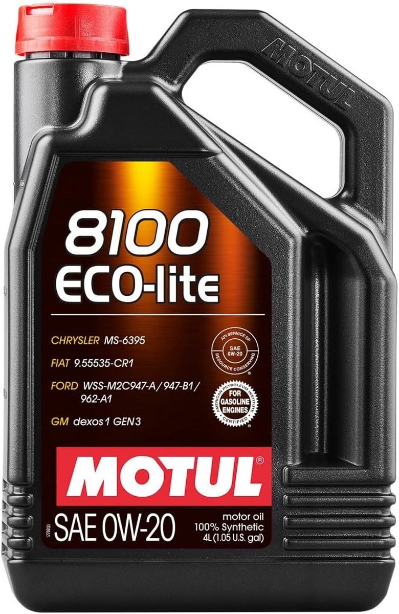 Motorolie 0W-20 Synthetisch 4 Liter voor Auto's