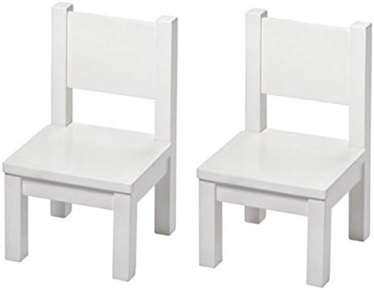 Set van 2 Duurzame Houten Stoelen voor Kinderen vanaf 12 Maanden