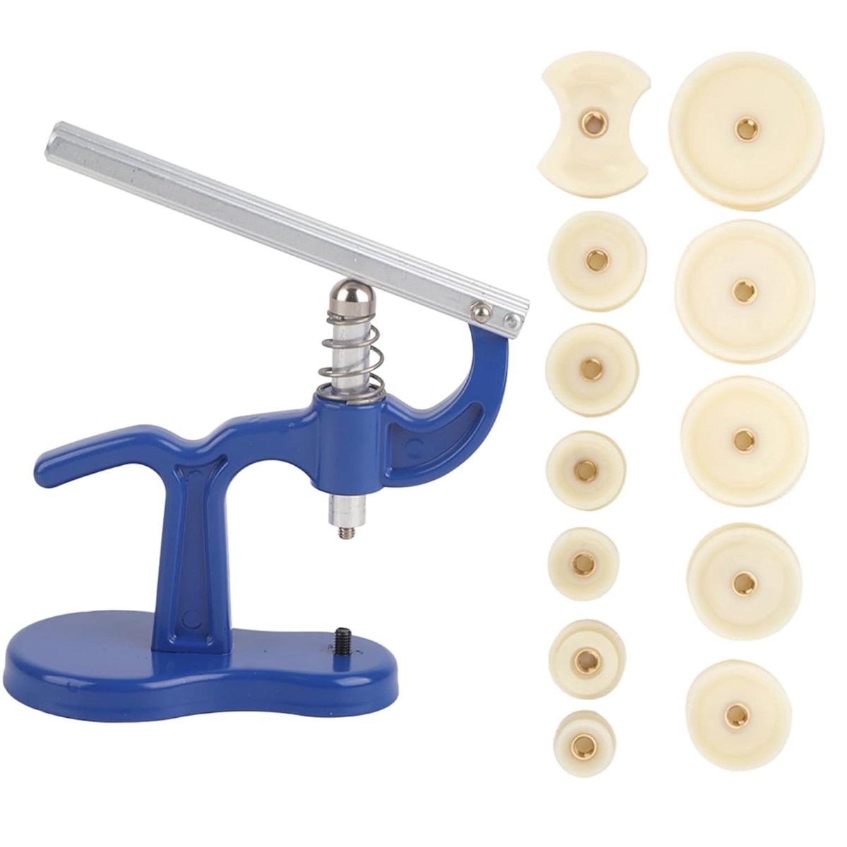 Watch Case Press - Professionele Blauw Legering Hand Pers - Reparatie Hulpmiddel met 12 Stukken Messen - Horloge Reparatie Gereedschap