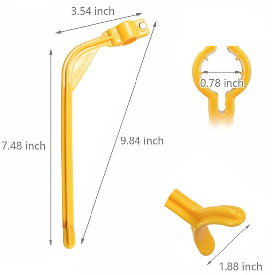 4 stuks - Golfswingcorrector - Corrector voor de armhoek tijdens de golfswing - Golftrainingsmateriaal - Geel - Hulpmiddel voor polsbeweging tijdens golftraining - Corrigeert de swinghouding van Merkloos — afbeelding 2