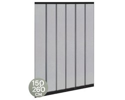 O'DADDY® Vliegengordijn Lamellenhor - 150x260 cm - Deurgordijn - Hordeur - Aanpasbaar Ontwerp - Glasvezel - Deurhor Zwart