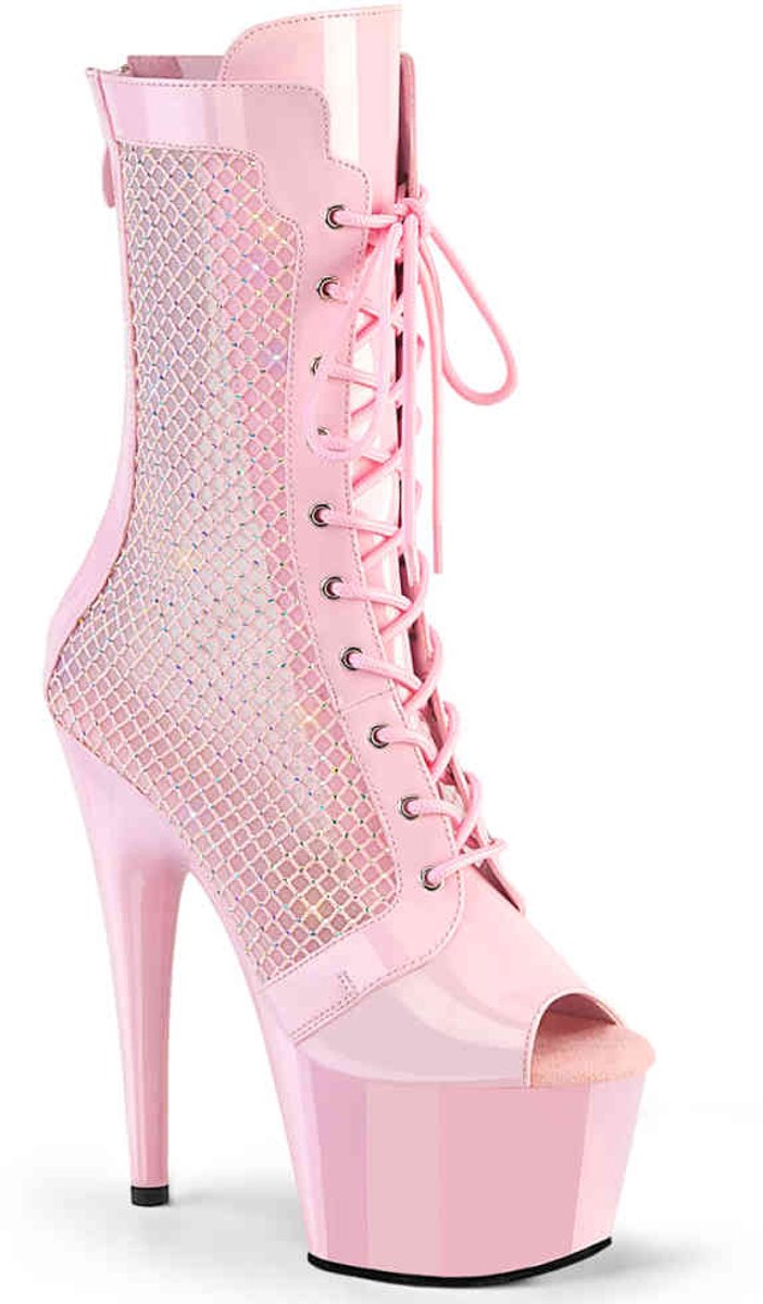 Pleaser - ADORE1048RSNT Plateau Laarzen - US 8 - 38 Shoes - Roze