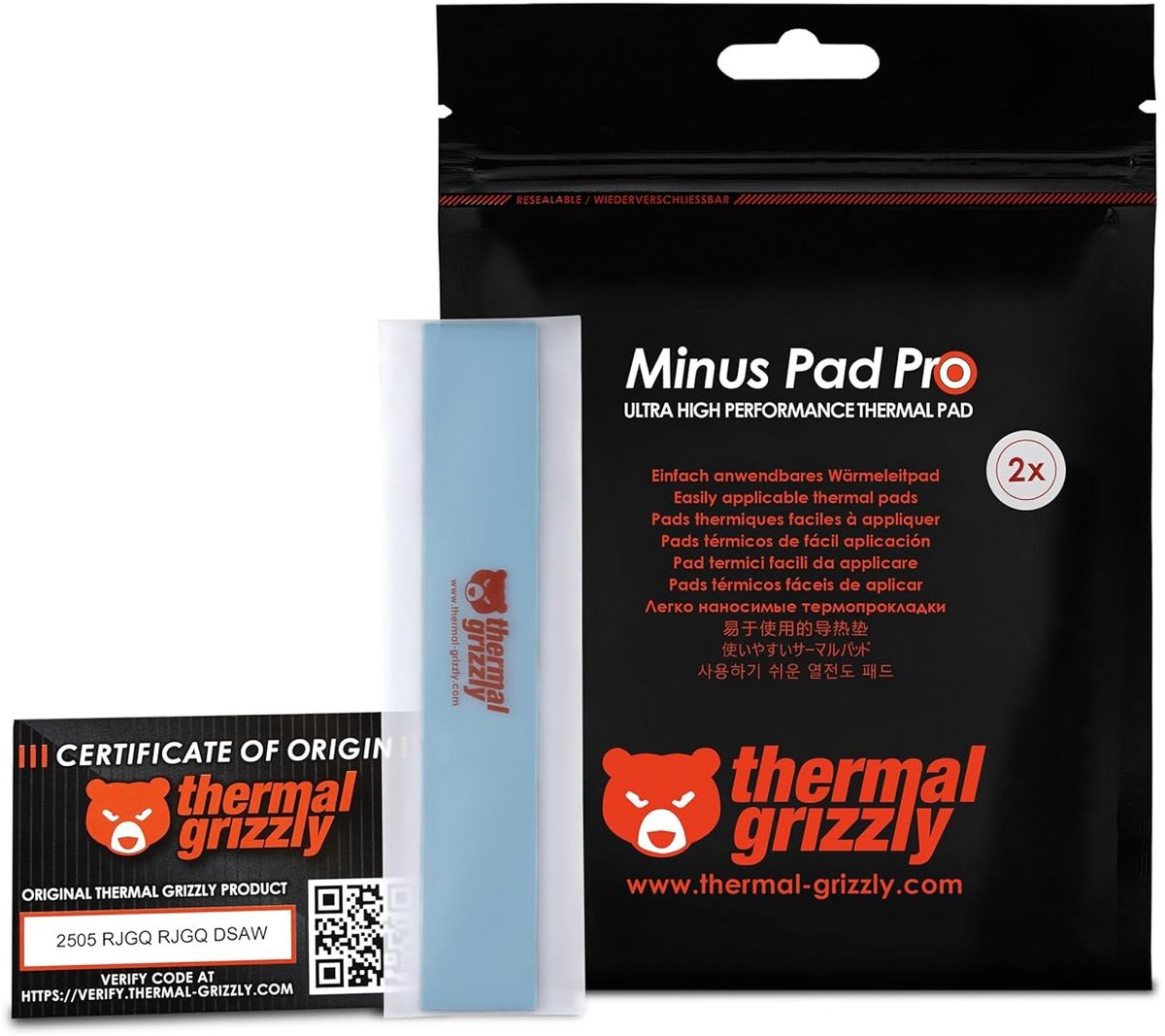 Hoogwaardige Thermische Pads voor Koeling van SSD en GPU 120x20mm