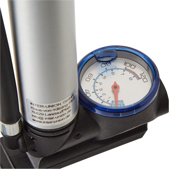 2-in-1 Mini Fiets Pomp: Universeel met Manometer, Draagbaar en Staand — afbeelding 2