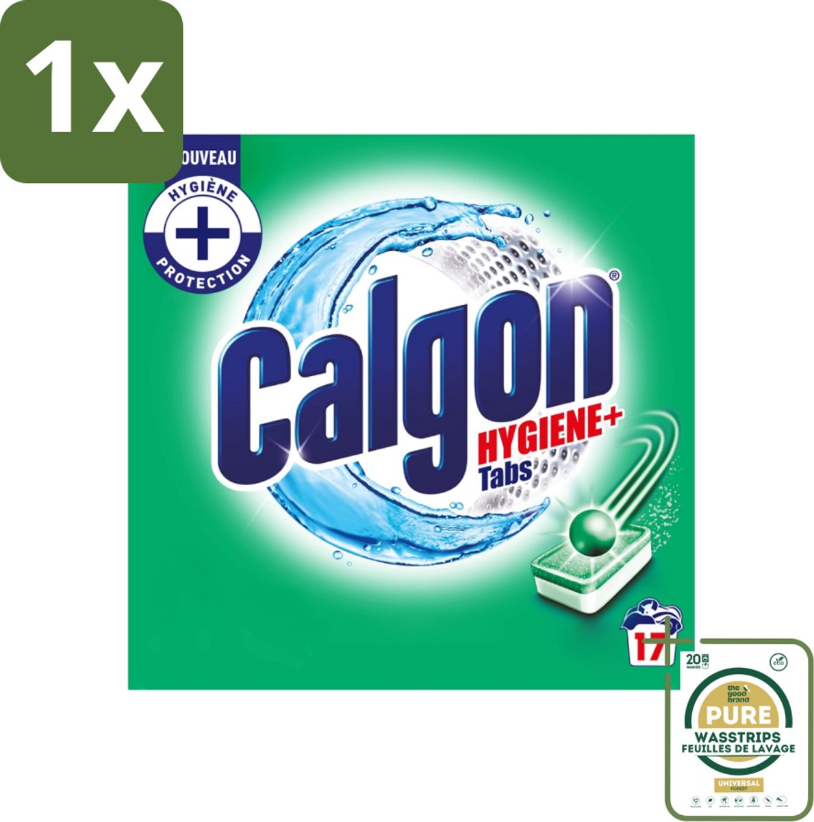 1 x Calgon - Ontkalkingsmiddel - 221 g - 17 Capsules- Ontkalken Wasmachine - Kalkaanslag - Wasmachine Reinigen - Wasmiddel - Wasmachine Beschermen