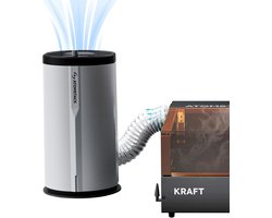 ATOMSTACK D3 Luchtzuiveraar - voor Laser Graveermachine - 99,9% Filterprestatie - 5-Laags Filtersysteem - Motor met 3500 RPM - Geurverwijdering met Actieve Kool - Snel Rookafvoer - Laag Geluidsniveau - Smoke Exhaust Air Filter for Lasergraveermachine