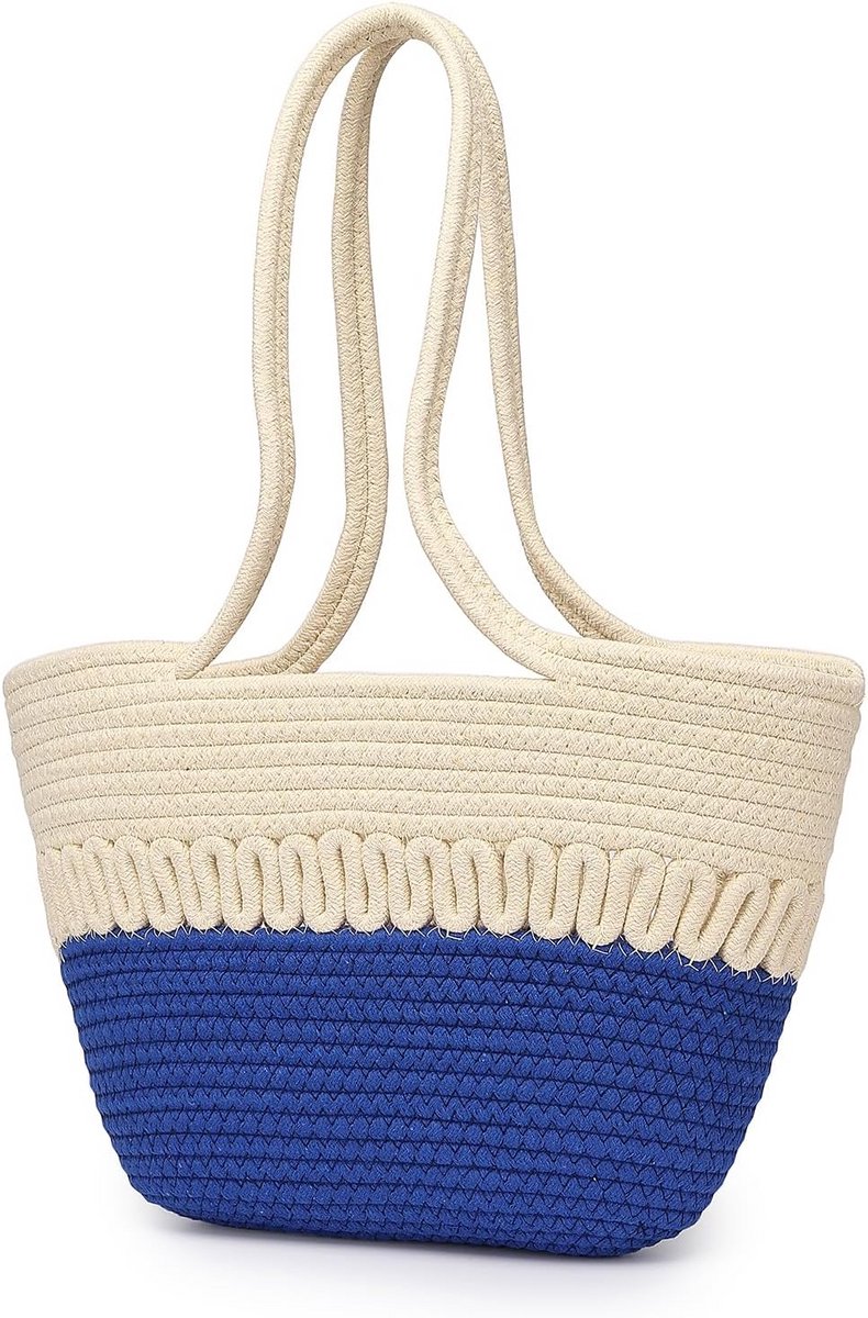 Gevlochten Zomer Strandtas Dames - Elegante Handtas voor Vakantie en Bruiloft