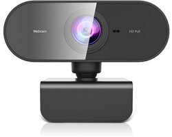 Computerwebcam - 1080p Full HD-webcam - Met microfoon - USB-webcam - Plug and Play - Externe streamingwebcam - Geschikt voor videoconferenties, MacBook, Microsoft Teams, gaming, vergaderingen en livestreaming