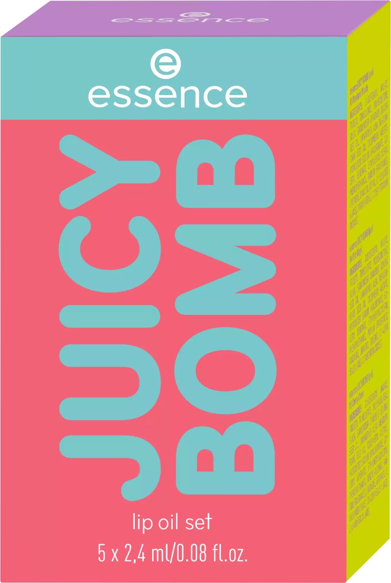 essence Juicy Bomb Lip Oil Set – Lipolie Set Hydraterend – 01