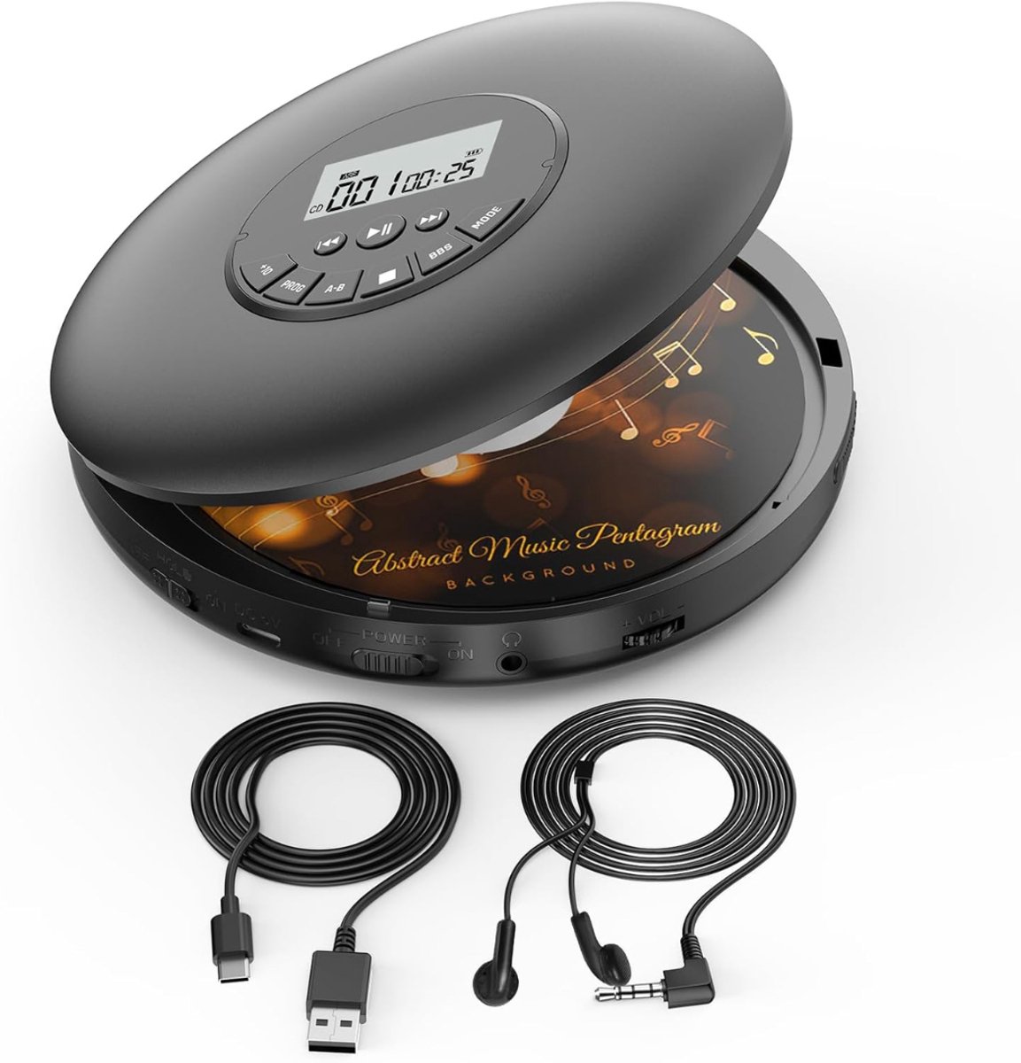 DailySupplies® Discman CD Speler - Walkman - Bluetooth