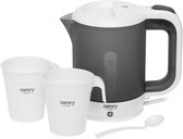 Camry® Reiswaterkoker 500ML - Inclusief 2 Kopjes en Lepel - 900W - Droogkookbeveiliging- Draagbaar - Kleine waterkoker -mini waterkoker - Waterkoker - camping waterkoker