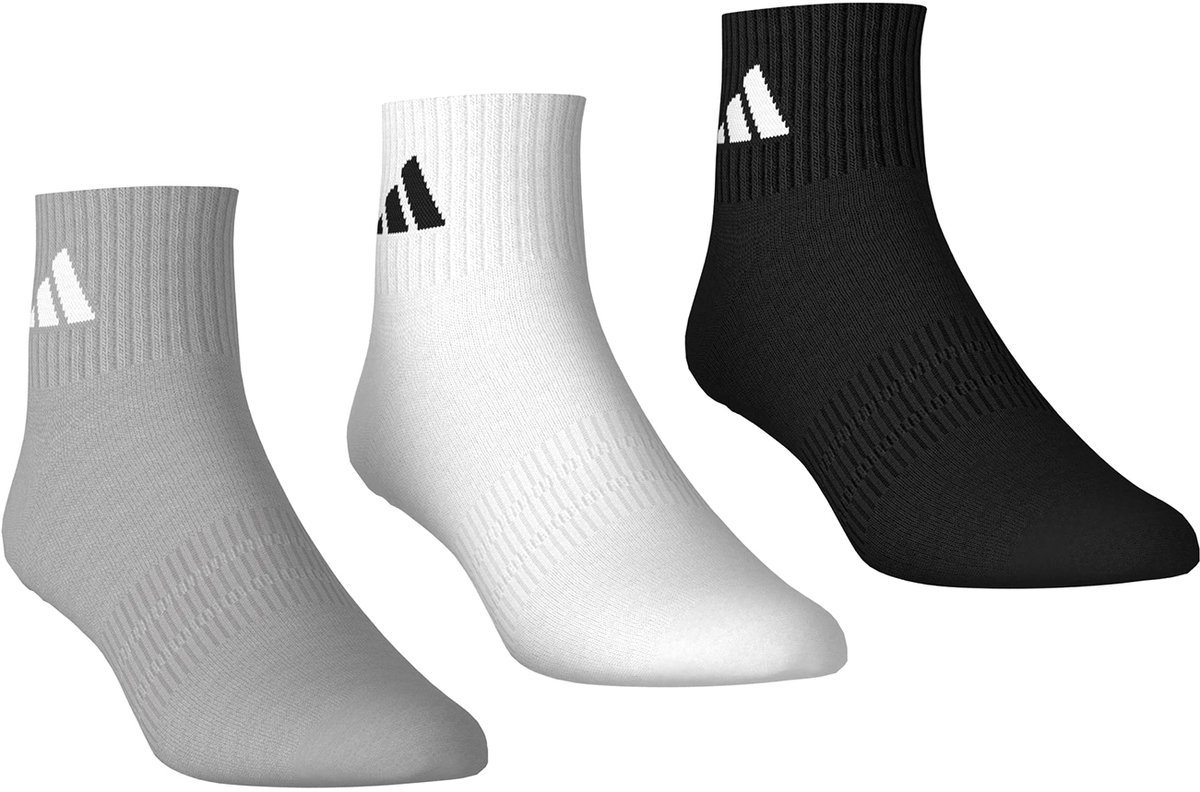 ADIDAS ESSENTIALS SOKKEN 3-PACK KC9631 Zwart