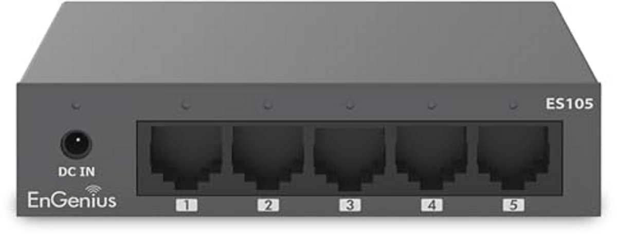 5-poorts Gigabit switch met plug-and-play installatie | Stille werking zonder ventilator | Energiezuinig IEEE 802.3az
