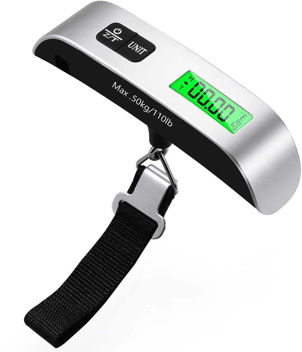 longziming -Digitale Bagageweegschaal – Compact & Ergonomisch – LED Display, Nauwkeurig & Duurzaam – Ideaal voor Reizen en Pakketgewicht