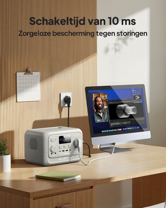 BLUETTI Elite 30 Wit met Sora 60 - 288Wh 600W Powerstation met 60W Zonnepaneel - Zonne-Generator Kit - voor Reizen en Kamperen Stroomuitval — afbeelding 4