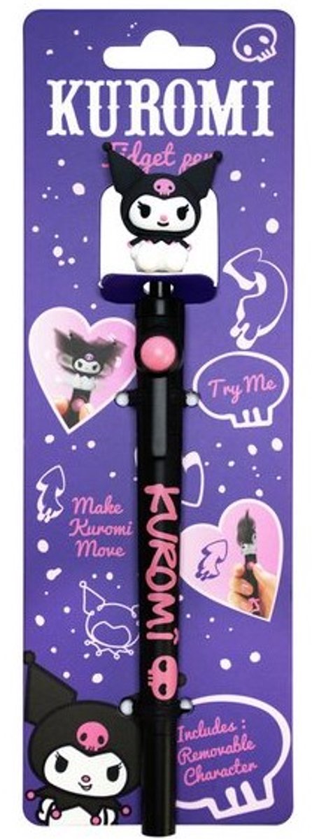 Blue Sky Studios Sanrio Fidget Pen Kuromi Purple Stationery