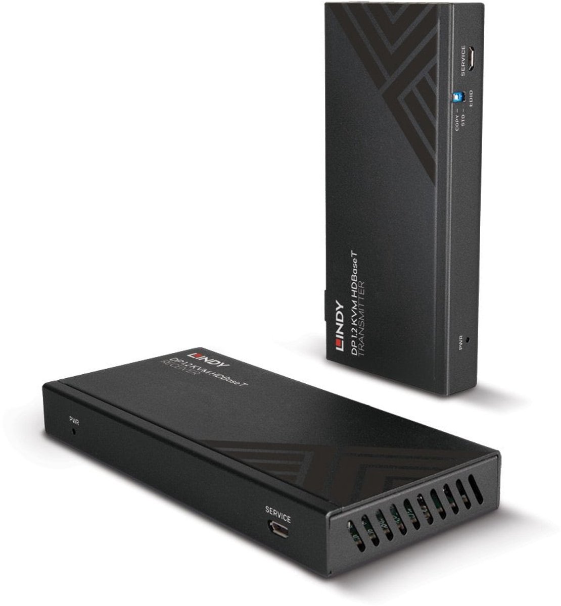 LINDY 39385 KVM-extender 1 poort DisplayPort 3840 x 2160 Pixel, 1920 x 1080 Pixel