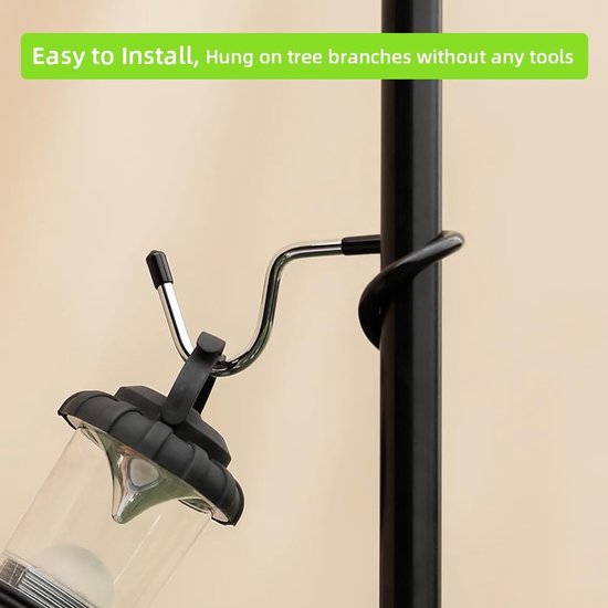 3 stuks - Camping Tent Light Hook - Buitenverlichtingshaken voor Camping - Lantaarnhaak - Keukenplankhaak - Buitenverlichtingshaak - Stevig - Multifunctioneel - Zwart - 14*5cm - Geschikt voor tentverlichting, garages, keukens — afbeelding 2