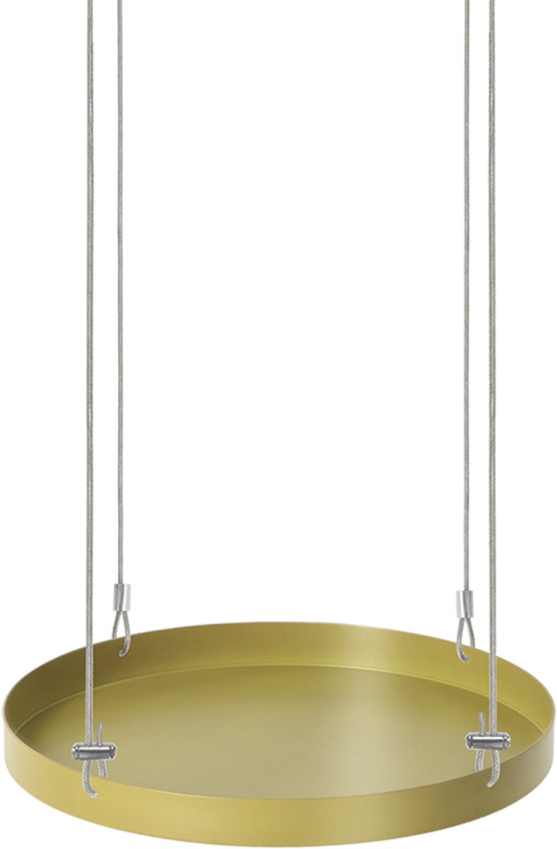 Esschert-Design-Plantenblad-hangend-rond-L-goudkleurig