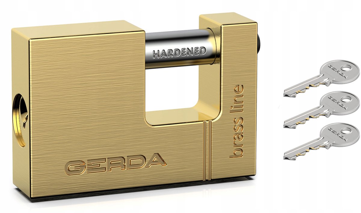 Gerda T-serie - Bevestigingsklem Hangslot - 50mm - Messen en Korpus - Versterkte Beveiliging