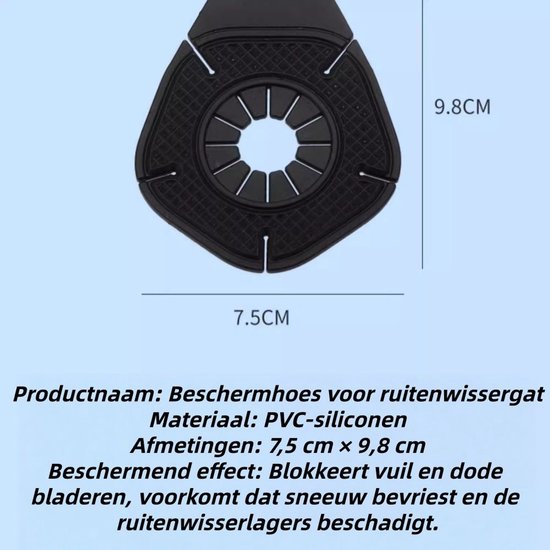 20 stuks - Ruitenwissers - Auto-onderdelen - Silicone Ruitenwisser Beschermkapjes - Universele Beschermhoes tegen Stof en Bladeren - Geschikt voor alle modellen - Zwart